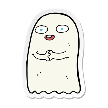 etiket bir komik karikatür hayaletin
