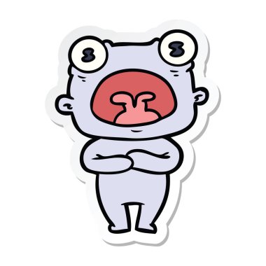 Etiket iletişim bir çizgi film garip yabancı