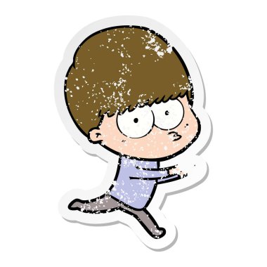 bir gergin çizgi film çocuk sıkıntılı etiket