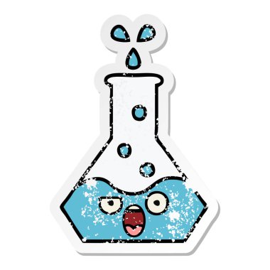 sevimli çizgi bilim kabı sıkıntılı etiket