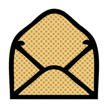 çizgi roman tarzı karikatür bir kağıt zarf