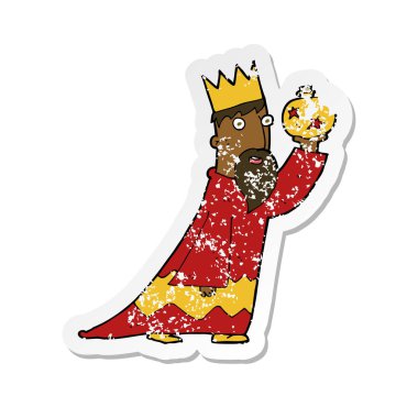 Retro Üç Akil Adam bir etiket sıkıntılı