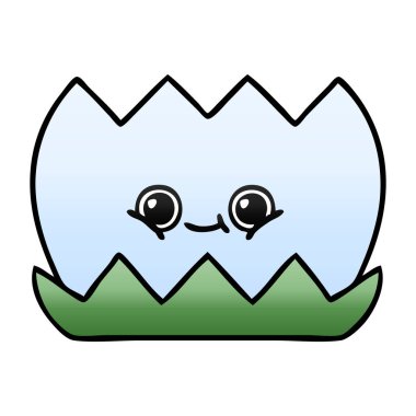 bir su lilly degrade gölgeli karikatür 