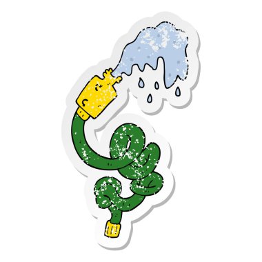 çizgi film hosepipe sıkıntılı etiket