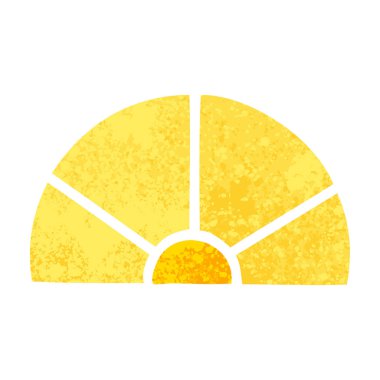 Retro illüstrasyon tarzı çizgi film matematik ekipman