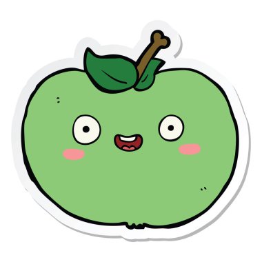 etiket bir karikatür Apple