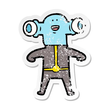 bir dostu karikatür yabancı sıkıntılı etiket