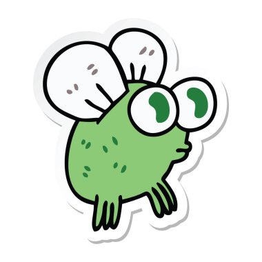 ilginç el çizilmiş karikatür karıncayı etiket