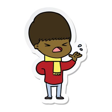 adam sopa bir karikatür vurguladı