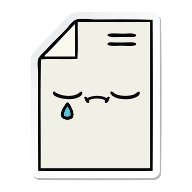 sevimli çizgi parça kağıt etiket 