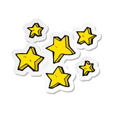 etiket bir çizgi film yıldız