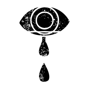 ağlayan göz sıkıntılı sembolü