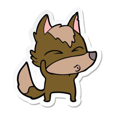 Kurt ıslık bir çizgi film etiketi