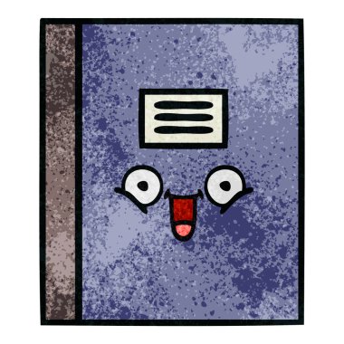 Retro grunge doku karikatür defter