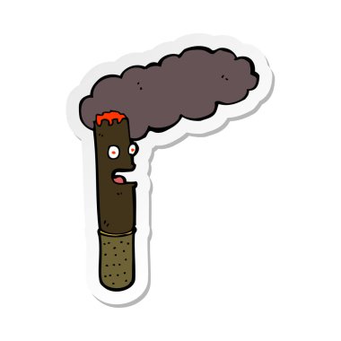 etiket bir karikatür puro