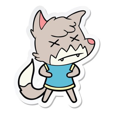 etiket karikatür ölü tilki