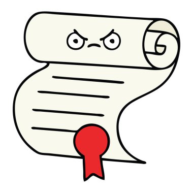 bir sözleşmenin sevimli çizgi