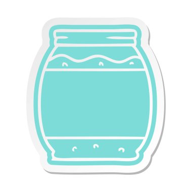 çizgi film etiketi bir çilek reçeli