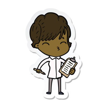 etiket düşünme bir karikatür kadının