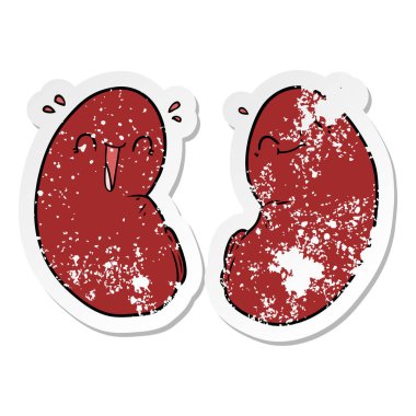 bir karikatür mutlu böbrekler sıkıntılı etiket