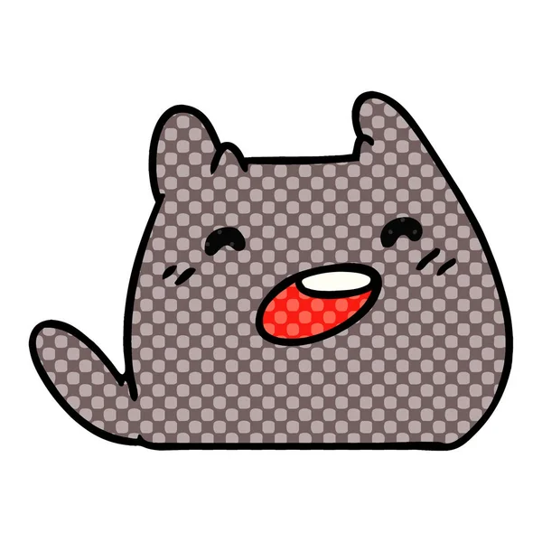 可愛い猫の漫画 — ストックベクタ