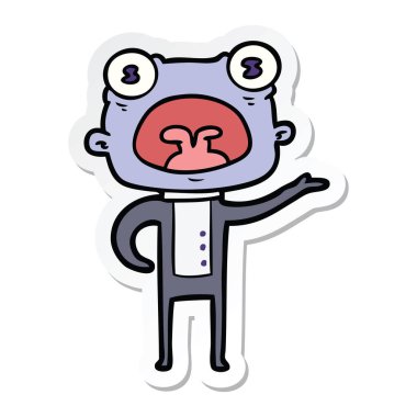 Etiket iletişim bir çizgi film garip yabancı