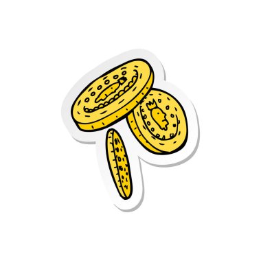 etiket bir karikatür paralar