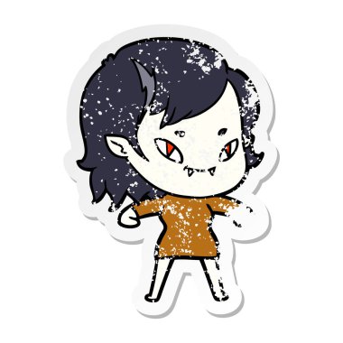 bir çizgi film dostu vampir kızın sıkıntılı etiket