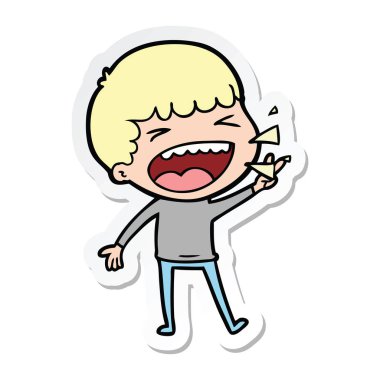 adam bir çizgi film etiketi