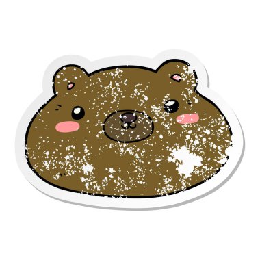 çizgi film ayı sıkıntılı etiket