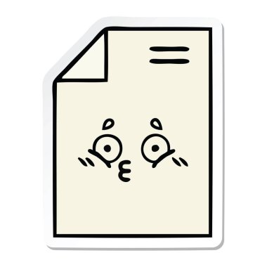 sevimli çizgi parça kağıt etiket 