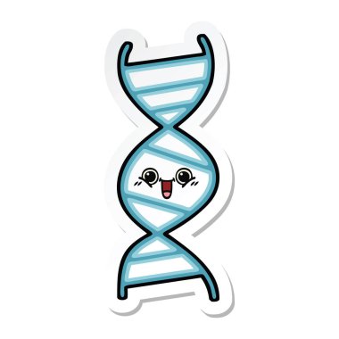 sevimli çizgi Dna iplikçiğinin etiket