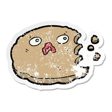 bir çizgi film cookielerin sıkıntılı etiket