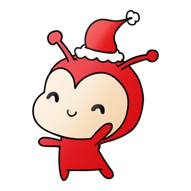 el kawaii hanımefendi böcek, Noel degrade çizgi film çekilmiş