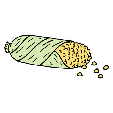 el çizilmiş karikatür doodle in üzerinde taze Mısır