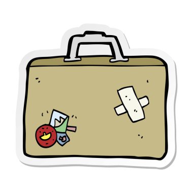 bir çizgi film Bagaj etiketi