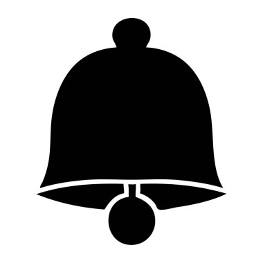 bir pirinç çan düz sembolü
