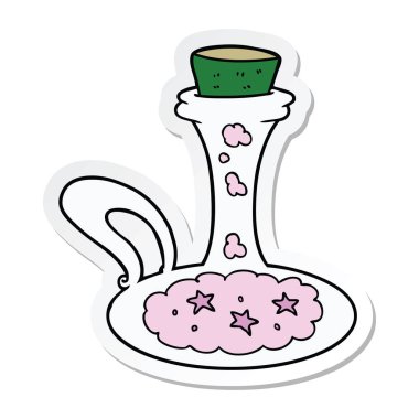 çizgi film sihirli bir iksir etiket