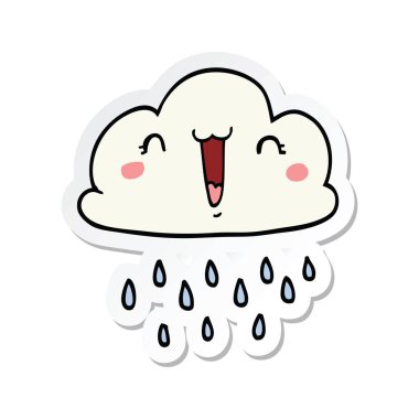 bir çizgi film fırtına bulutu etiket