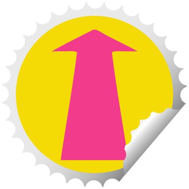 dairesel peeling etiket ilginç karikatür oku