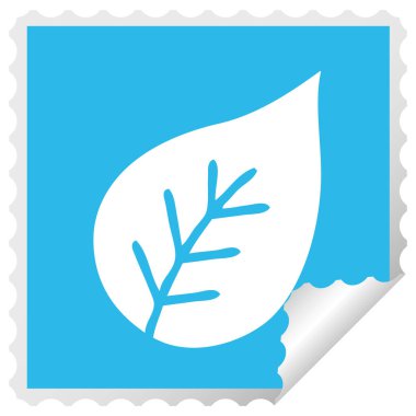 etiket karikatür bir sonbahar yaprak peeling Meydanı