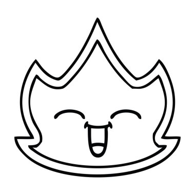 Çizim karikatür bir ateş