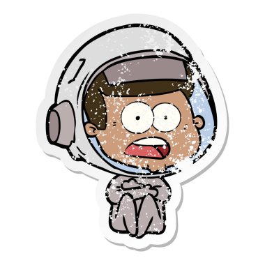 bir karikatür sıkıntılı etiket astronot şaşırttı