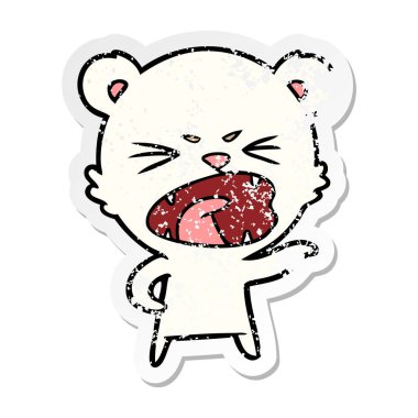 kızgın çizgi film kutup ayısı sıkıntılı etiket