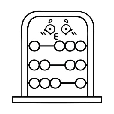 Çizim karikatür abacus