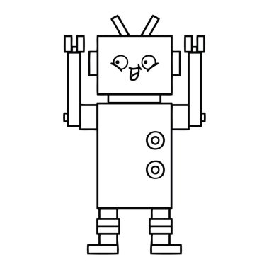 çizgi çizme çizgi film robot