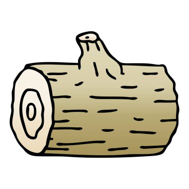 Degrade gölgeli ilginç karikatür ahşap günlüğü