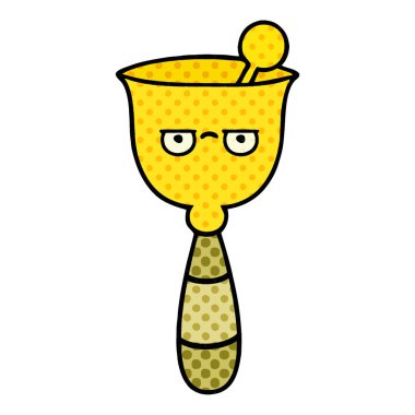 okul zili, çizgi roman tarzı çizgi film