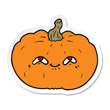 etiket mutlu karikatür kabak