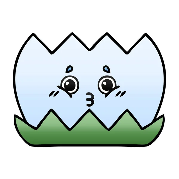 水リリーのグラデーション シェーディング漫画 — ストックベクタ